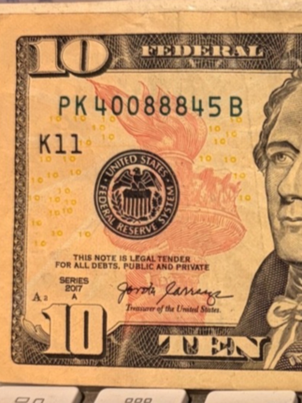 $10 Ten Dollar 2017A Trinary Triple 8s #206366119355